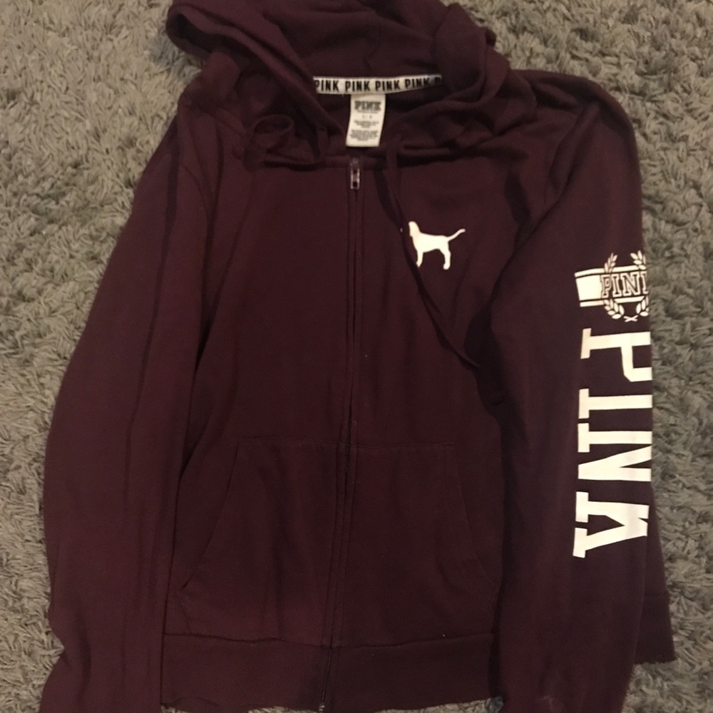 VS PINK zip up hoodie